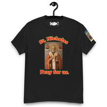 Load image into Gallery viewer, St. Nicholas, Pray for us T-Shirt by Charlie the Catholic