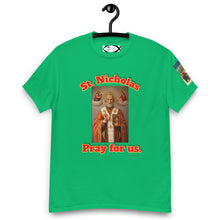 Load image into Gallery viewer, St. Nicholas, Pray for us T-Shirt by Charlie the Catholic