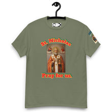 Load image into Gallery viewer, St. Nicholas, Pray for us T-Shirt by Charlie the Catholic