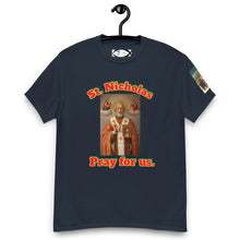 Load image into Gallery viewer, St. Nicholas, Pray for us T-Shirt by Charlie the Catholic