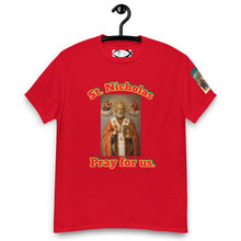Load image into Gallery viewer, St. Nicholas, Pray for us T-Shirt by Charlie the Catholic