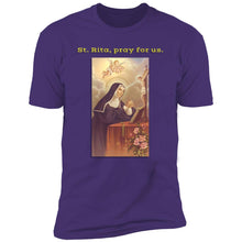 Load image into Gallery viewer, Charlie theCatholic - St. Rita Premium Short Sleeve Tee