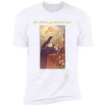 Load image into Gallery viewer, Charlie theCatholic - St. Rita Premium Short Sleeve Tee