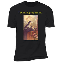 Load image into Gallery viewer, Charlie theCatholic - St. Rita Premium Short Sleeve Tee