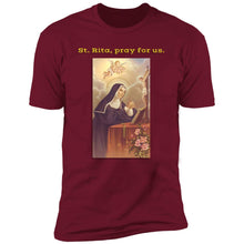 Load image into Gallery viewer, Charlie theCatholic - St. Rita Premium Short Sleeve Tee