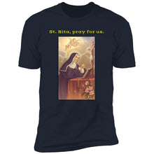 Load image into Gallery viewer, Charlie theCatholic - St. Rita Premium Short Sleeve Tee