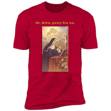 Load image into Gallery viewer, Charlie theCatholic - St. Rita Premium Short Sleeve Tee