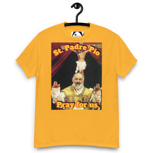 Load image into Gallery viewer, St. Padre Pio, Pray for us T-Shirt by Charlie the Catholic