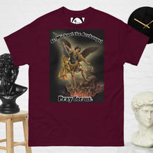 Load image into Gallery viewer, St. Michael the Archangel, Pray for us T-Shirts by Charlie the Catholic