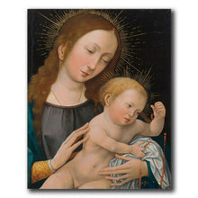 Load image into Gallery viewer, Our Lord Jesus & the Virgin Mary Christian Art Canvas Painting Home Decor Wall Pictures for Living Room Catholic Church