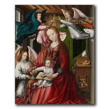 Load image into Gallery viewer, Our Lord Jesus & the Virgin Mary Christian Art Canvas Painting Home Decor Wall Pictures for Living Room Catholic Church