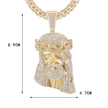 Load image into Gallery viewer, Charlie the Catholic - Jesus Piece Pendant & Necklace - High Quality Gold/Silver Plated Chain