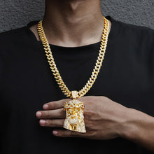 Load image into Gallery viewer, Charlie the Catholic - Jesus Piece Pendant & Necklace - High Quality Gold/Silver Plated Chain