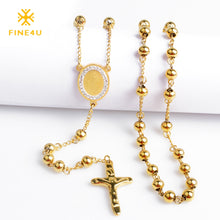 Load image into Gallery viewer, Charlie the Catholic -18k Gold Plated Stainless Steel Rosaries