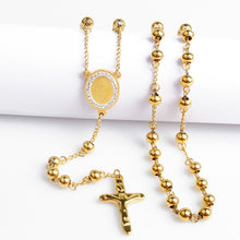 Load image into Gallery viewer, Charlie the Catholic -18k Gold Plated Stainless Steel Rosaries