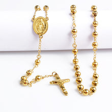 Load image into Gallery viewer, Charlie the Catholic -18k Gold Plated Stainless Steel Rosaries