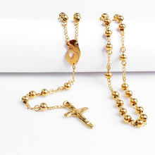 Load image into Gallery viewer, Charlie the Catholic -18k Gold Plated Stainless Steel Rosaries