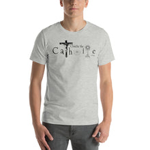 Load image into Gallery viewer, Charlie the Catholic +JMJ Unisex T-shirt (Personalization Available)
