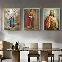 Load image into Gallery viewer, Jesus Knocked at The Door Religious Christ Famous Oil Painting Canvas Art Print Wall Art Picture for Bedroom Church Mural Decor
