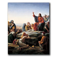 Load image into Gallery viewer, Jesus Knocked at The Door Religious Christ Famous Oil Painting Canvas Art Print Wall Art Picture for Bedroom Church Mural Decor
