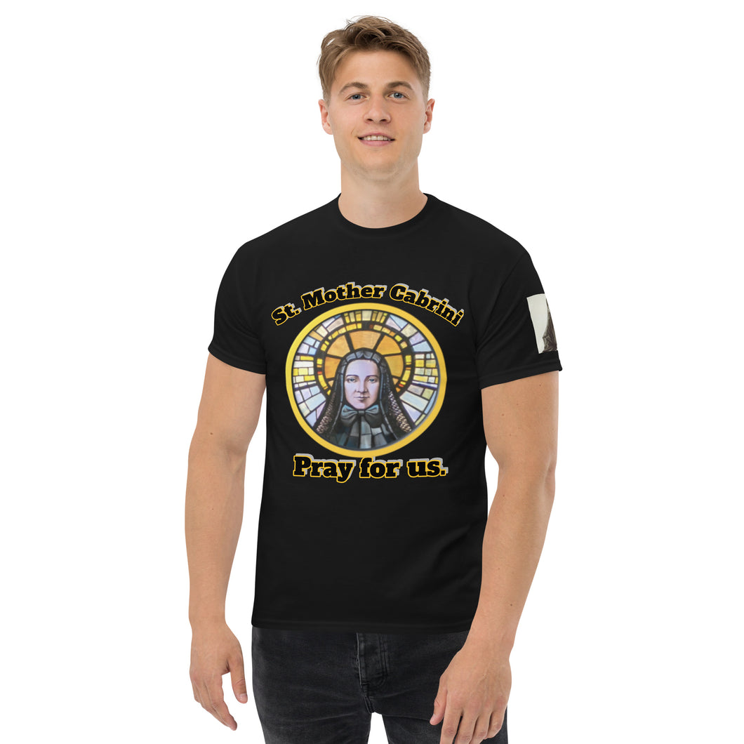 St. Mother Cabrini, Pray for us T-Shirt by Charlie the Catholic