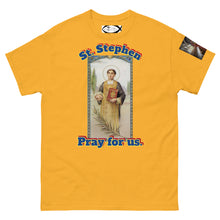 Load image into Gallery viewer, St. Stephen, Pray for us T-Shirt by Charlie the Catholic
