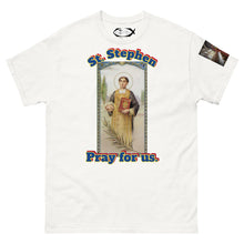 Load image into Gallery viewer, St. Stephen, Pray for us T-Shirt by Charlie the Catholic
