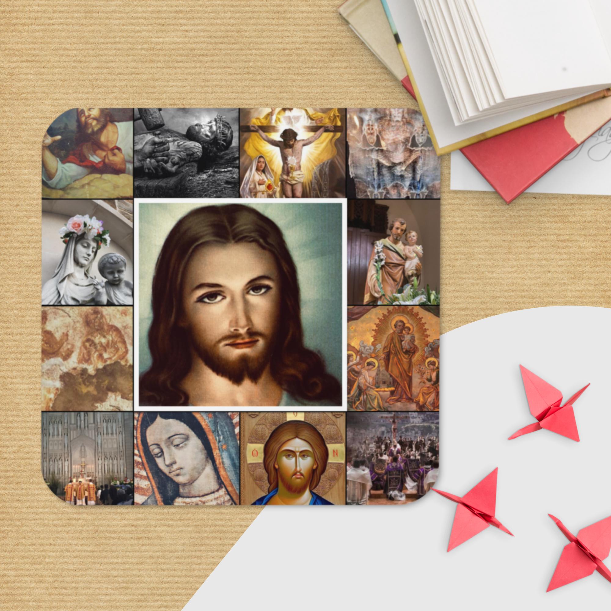 +JMJ Cork-Back Coaster – Charlie the Catholic