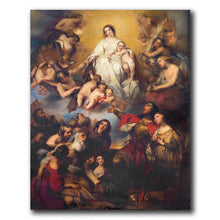 Load image into Gallery viewer, Our Lord Jesus &amp; the Virgin Mary Christian Art Canvas Painting Home Decor Wall Pictures for Living Room Catholic Church
