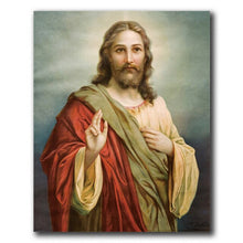 Load image into Gallery viewer, Our Lord Jesus &amp; the Virgin Mary Christian Art Canvas Painting Home Decor Wall Pictures for Living Room Catholic Church
