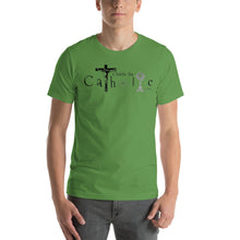 Load image into Gallery viewer, Charlie the Catholic +JMJ Unisex T-shirt (Personalization Available)
